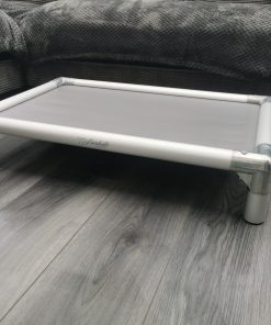 The Cofa Bed: aluminium frame and grey platform